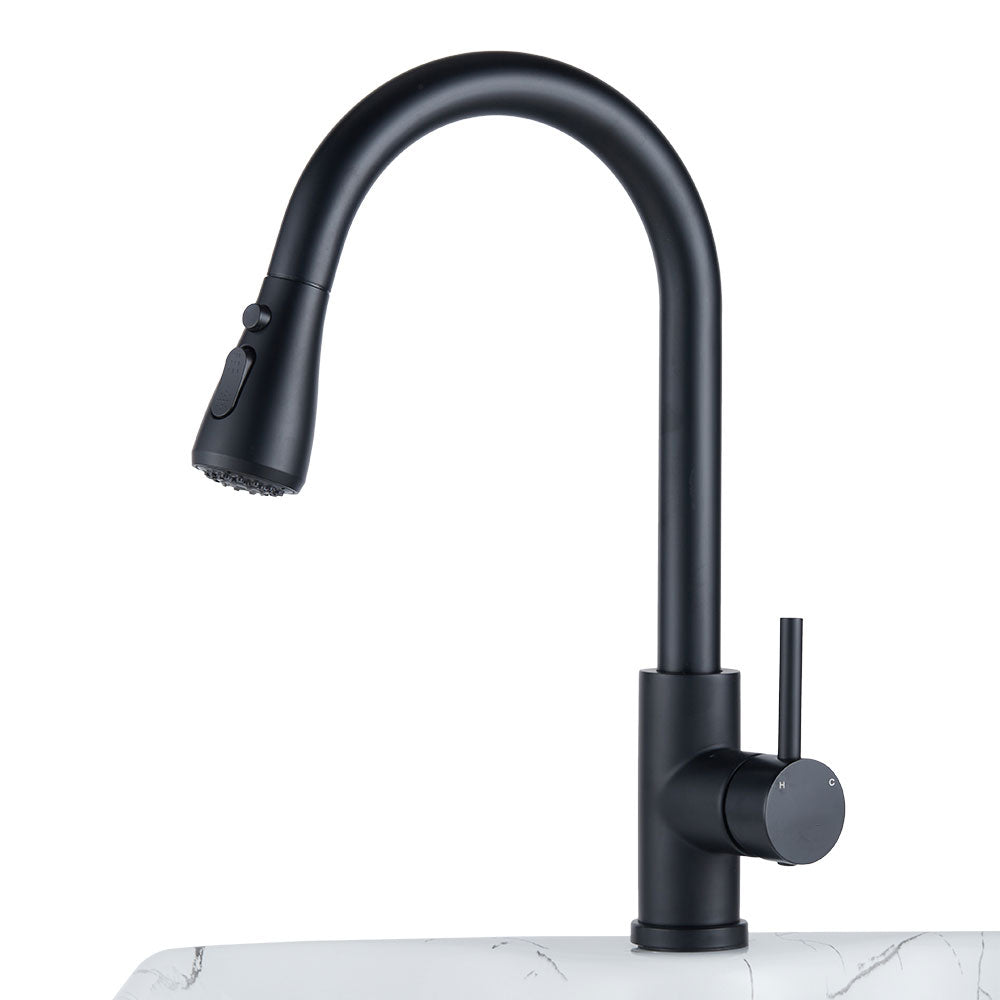 Retractable Commercial Pulldown Kitchen Faucet