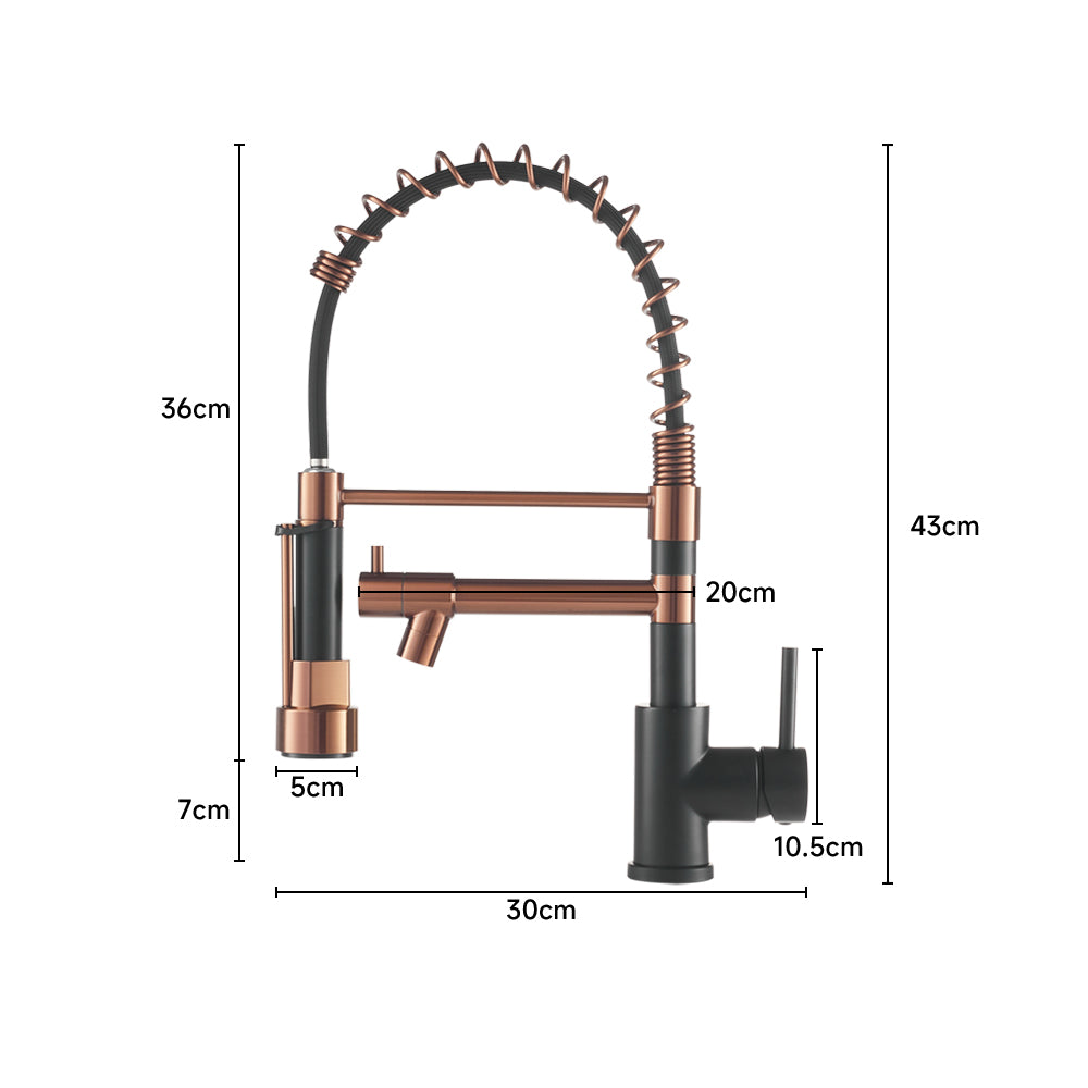 Swivel Pulldown Kitchen Faucet with Pot Filler