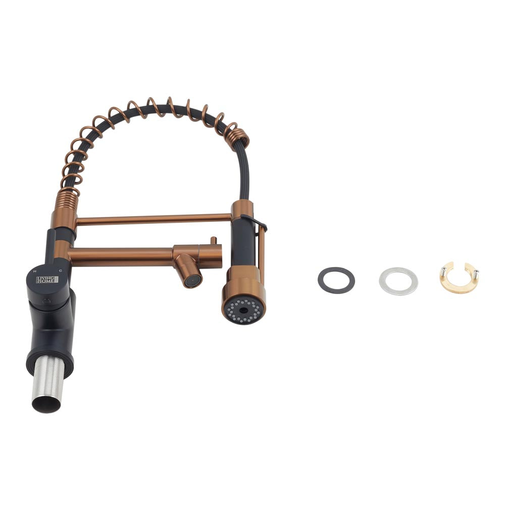 Swivel Pulldown Kitchen Faucet with Pot Filler
