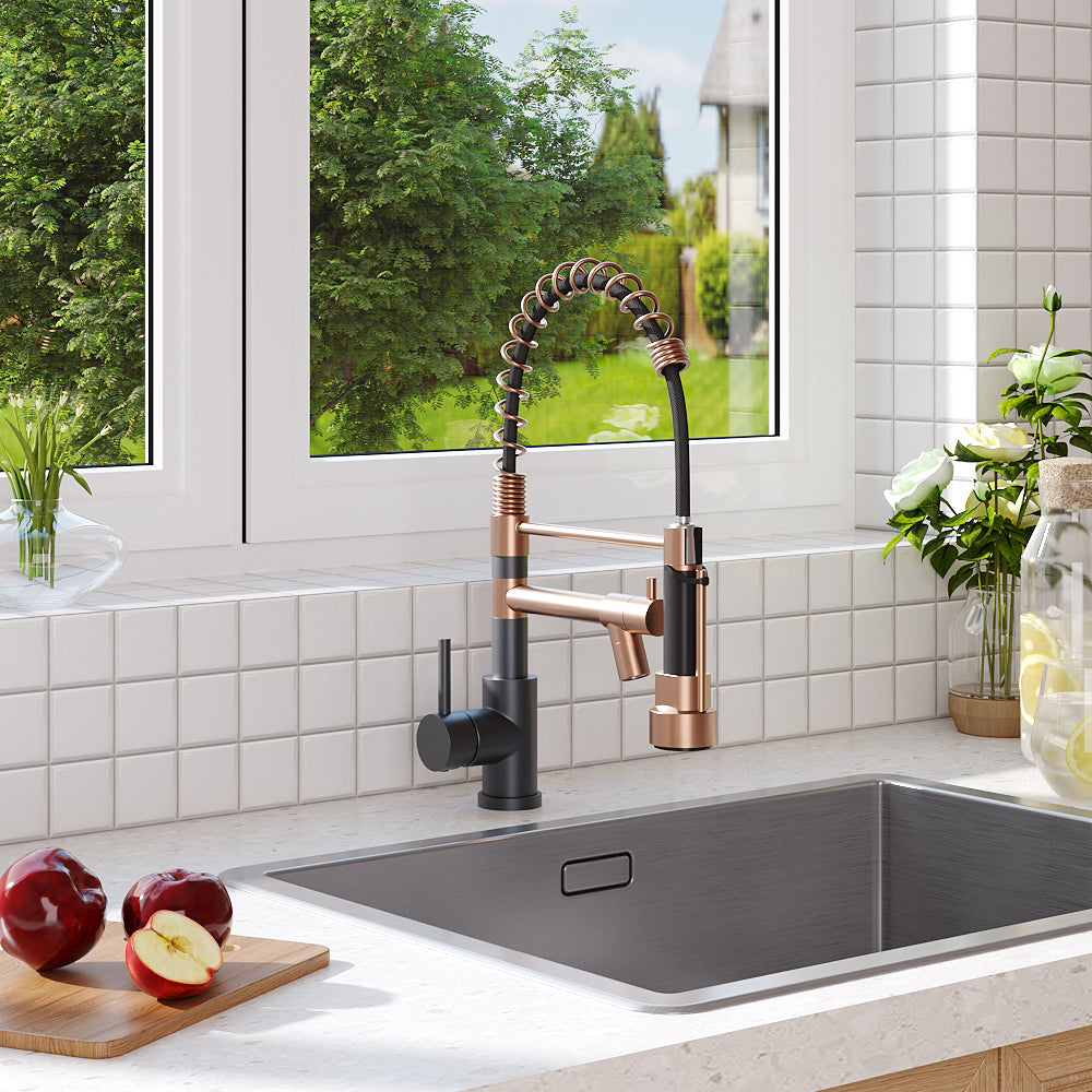 Swivel Pulldown Kitchen Faucet with Pot Filler