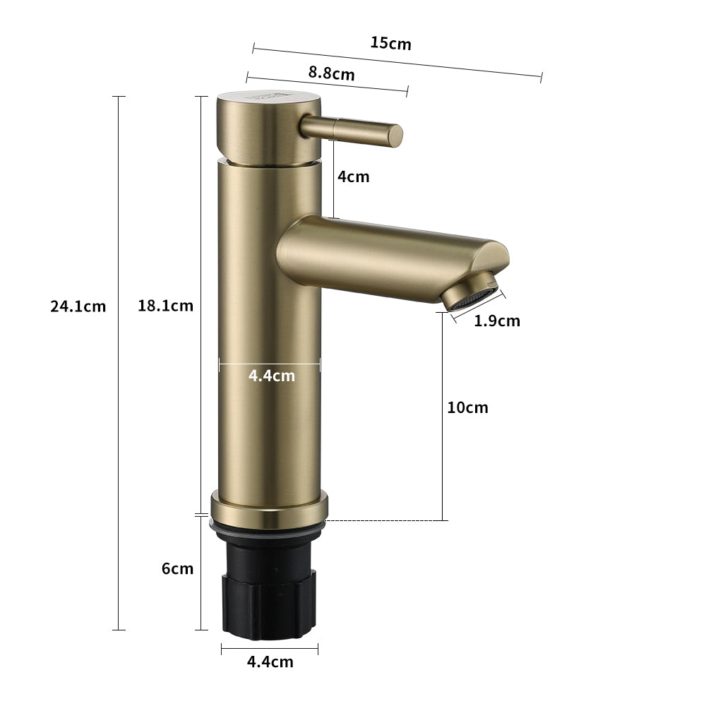 Stainless Steel Sink Tap with Single Lever