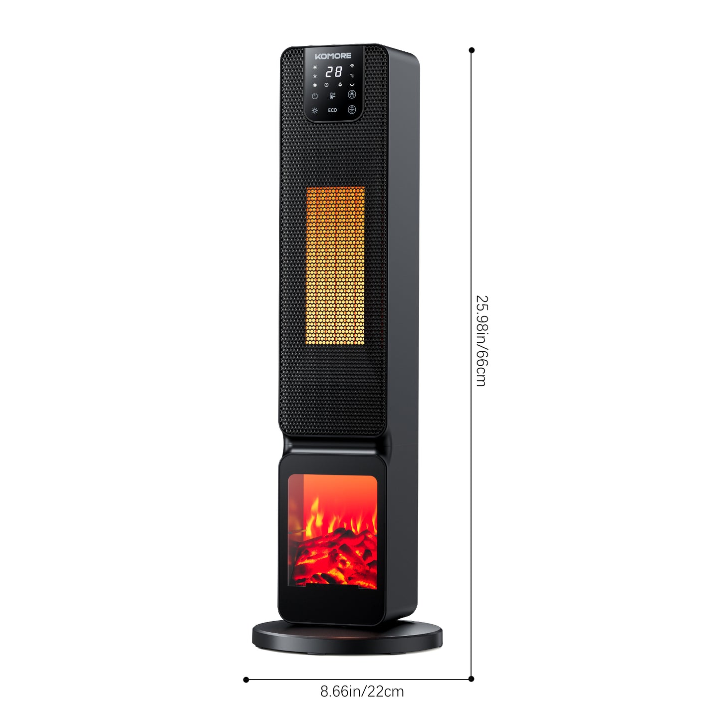2000W Tower Heater with Remote Control