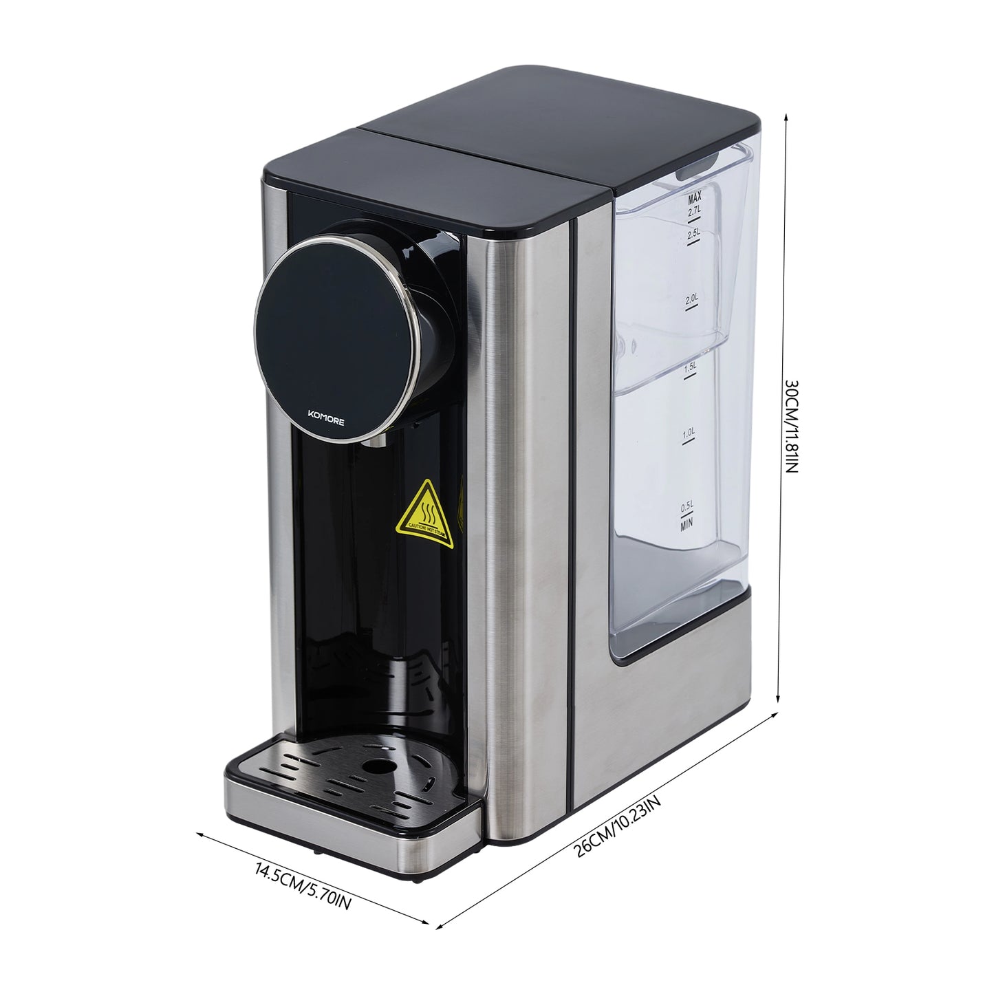 Instant Hot Water Dispenser with 2.7L Tank and Drip Tray