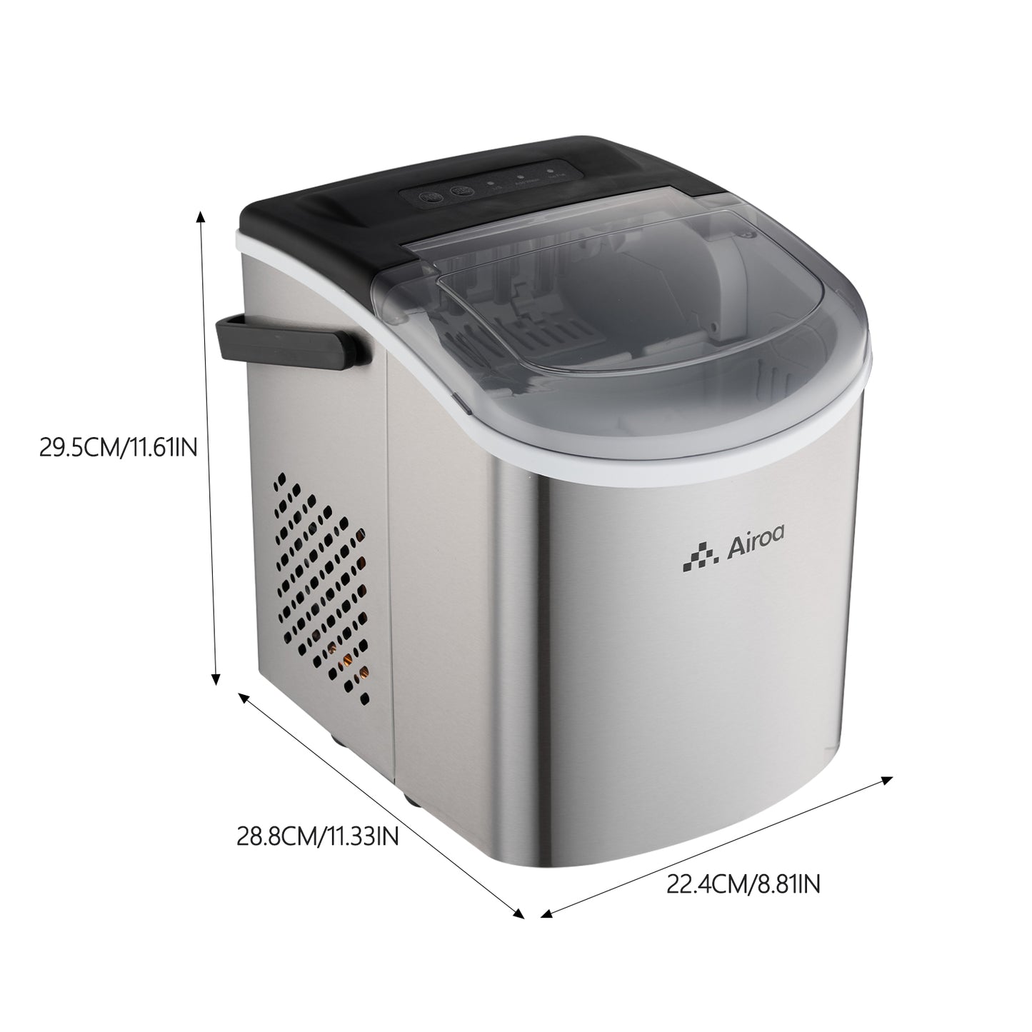 Countertop Bullet Ice Maker with Handle