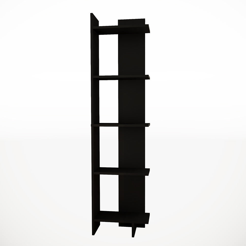 Industrial 5-Tier Corner Bookshelf Shelf Unit