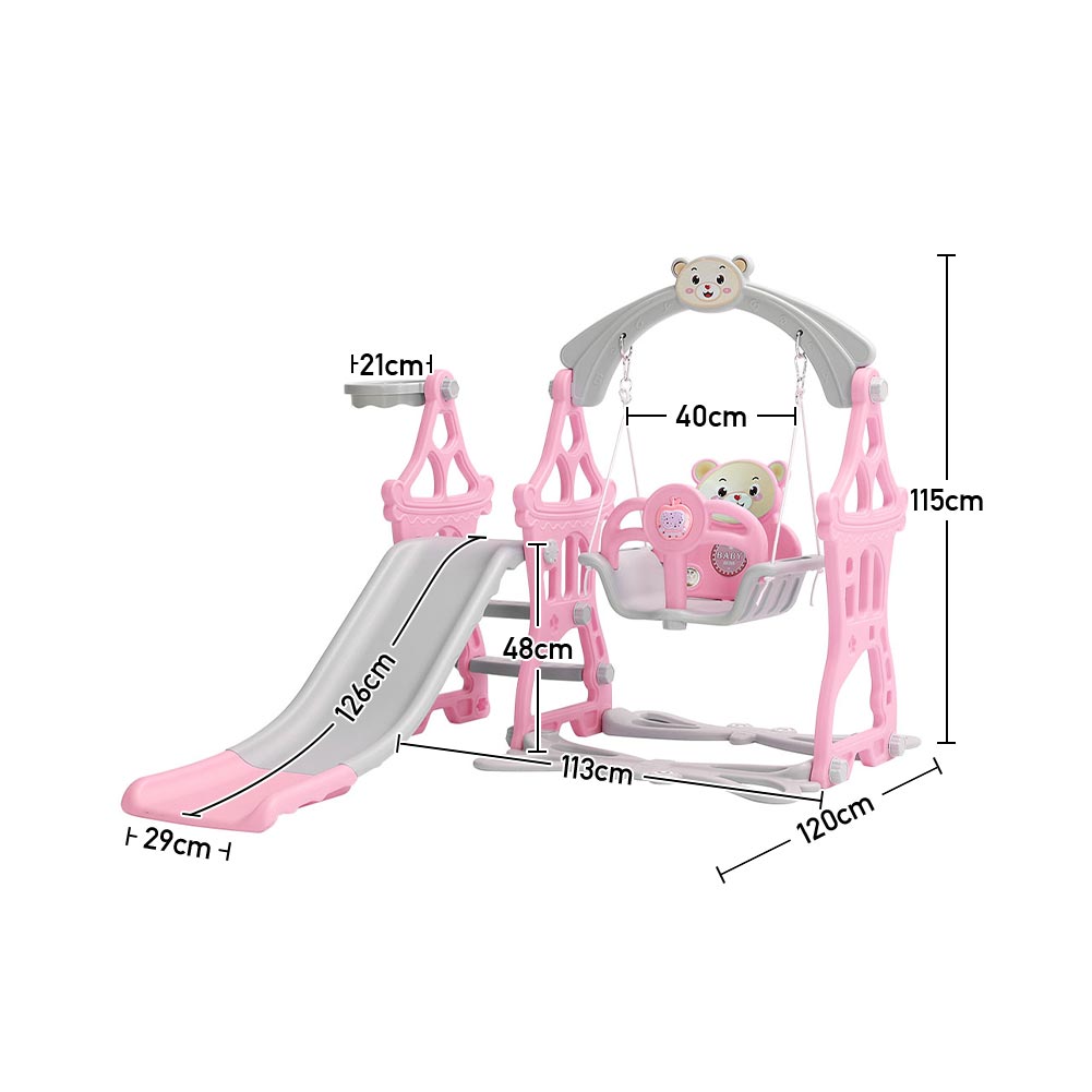 Toddler Swing and Slide Playset