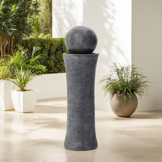 Cylindrical Cascading Water Fountain