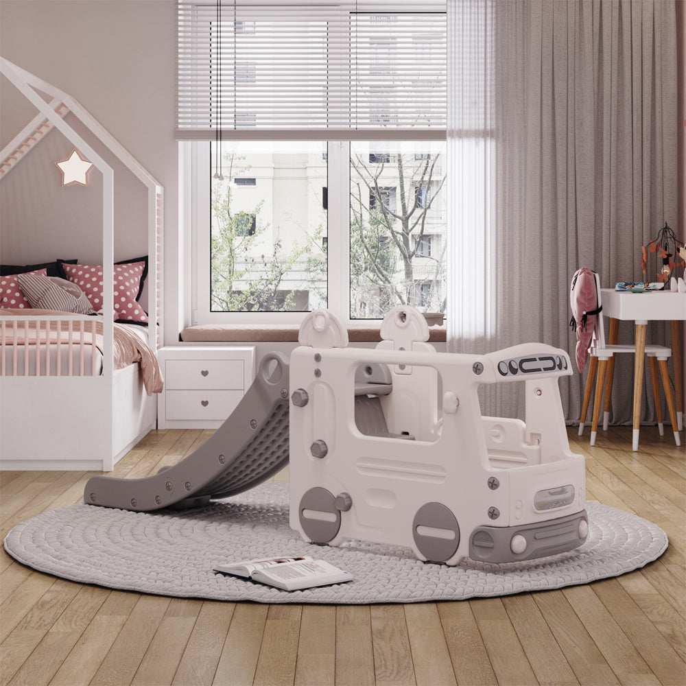 Kids Home Multi Functional Slide with Bus 2 in 1