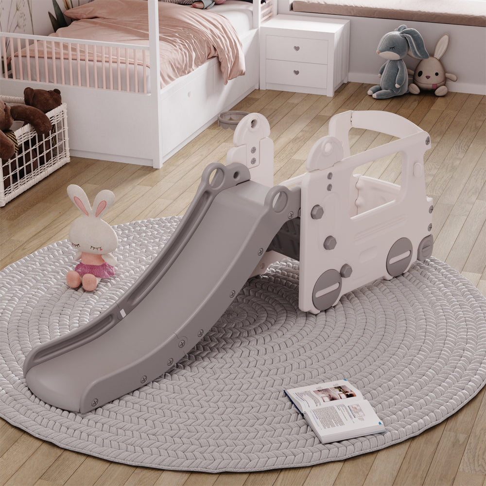 Kids Home Multi Functional Slide with Bus 2 in 1
