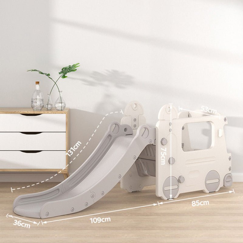 Kids Home Multi Functional Slide with Bus 2 in 1
