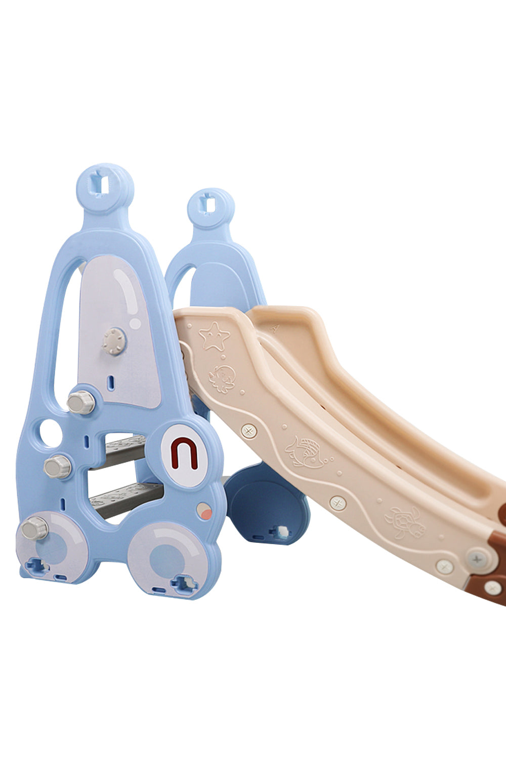 Musical Adjustable Swing and Slide Set for Kids