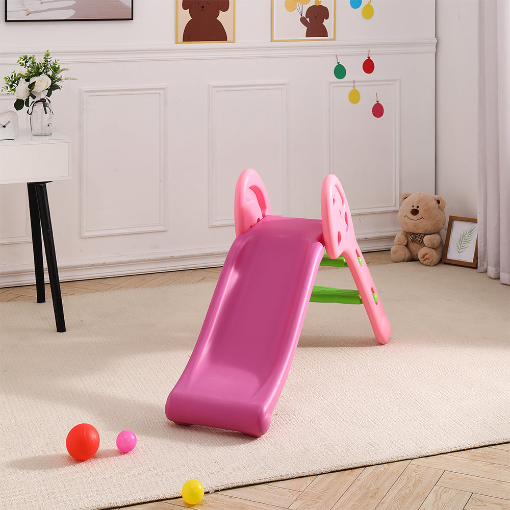 Portable Folding Junior Play Slide Pink