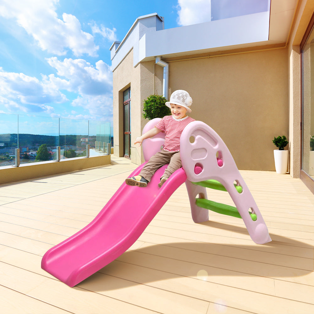 Portable Folding Junior Play Slide Pink