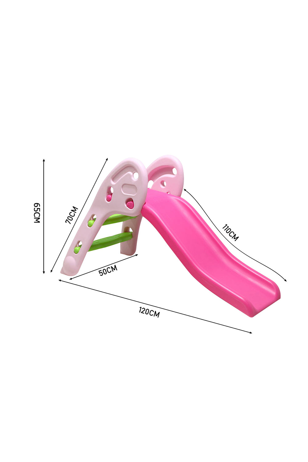 Portable Folding Junior Play Slide Pink