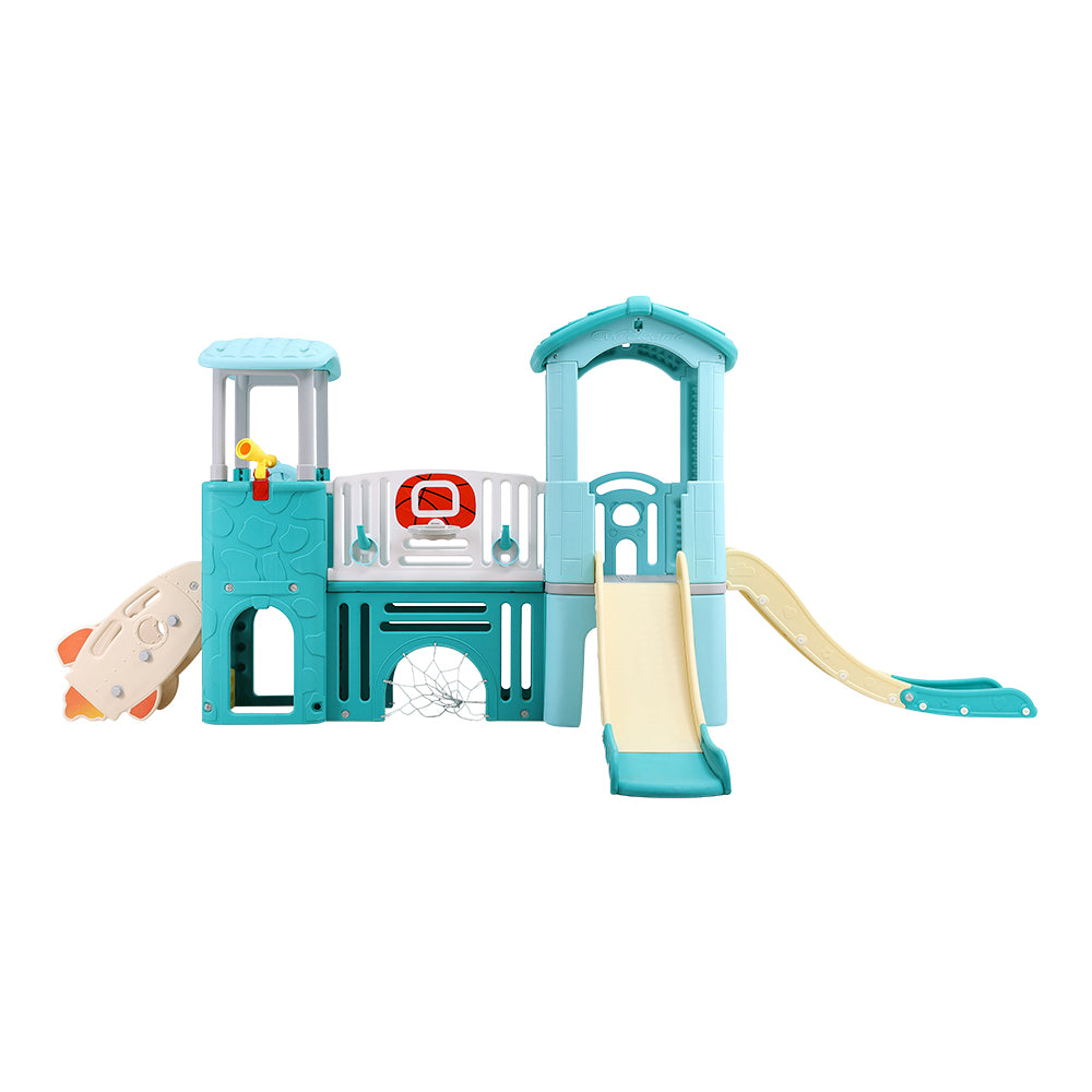 Toddlers Slide and Climber with Balls and Ring Toss