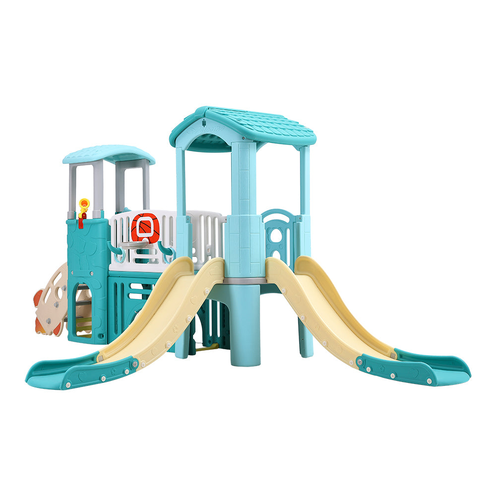 Toddlers Slide and Climber with Balls and Ring Toss