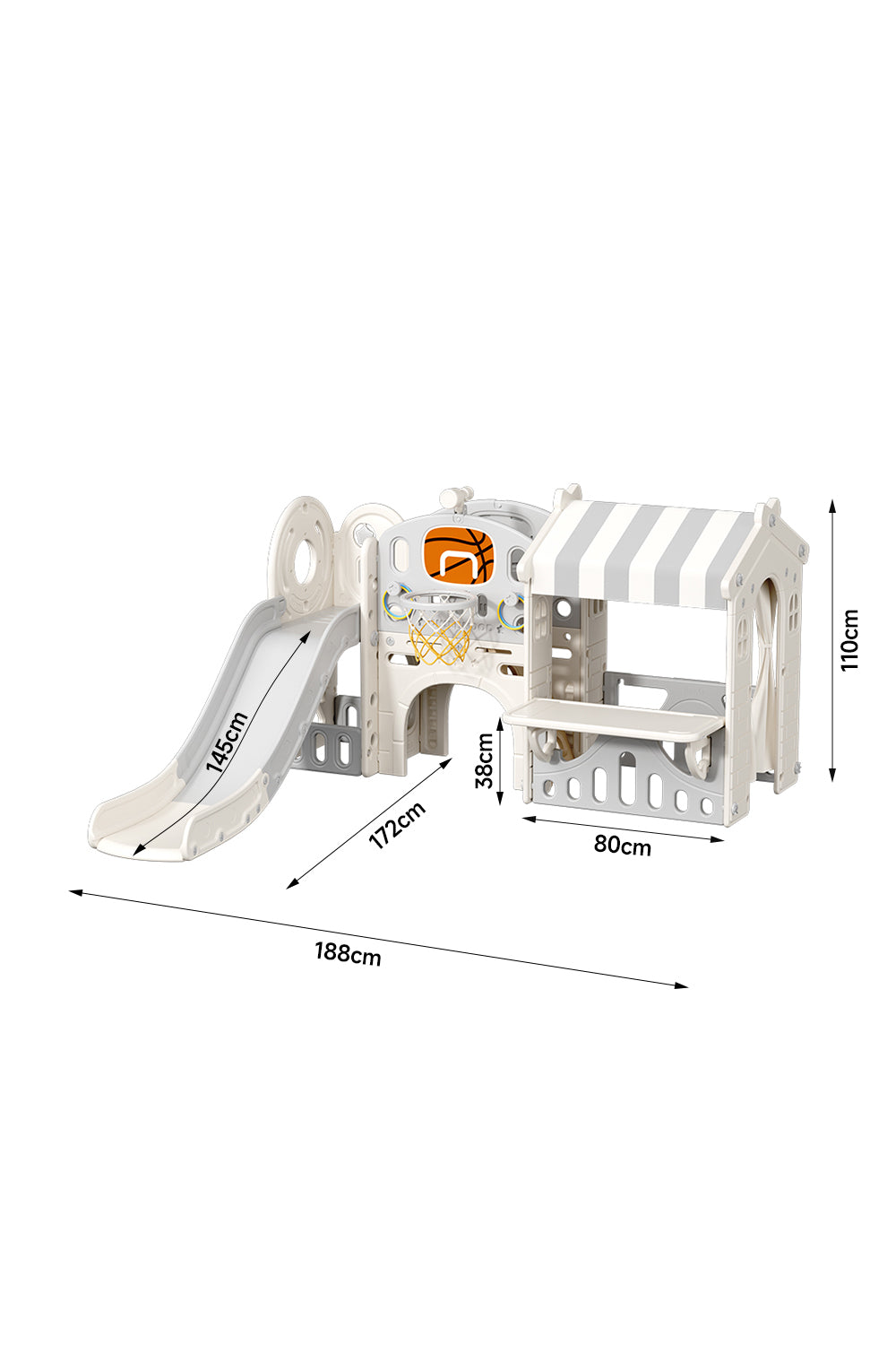 Toddler Slide Climber Playhouse Combo