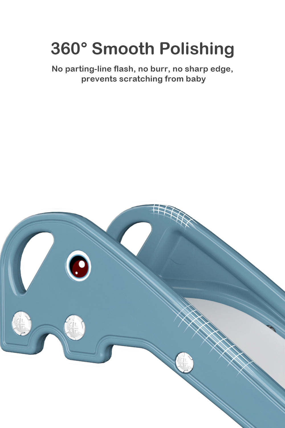 Kidkid Kids Indoor Elephant Plastic Slide for Sofa and Bed