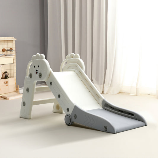 Adorable Folding Plastic Lion Slide for Toddlers