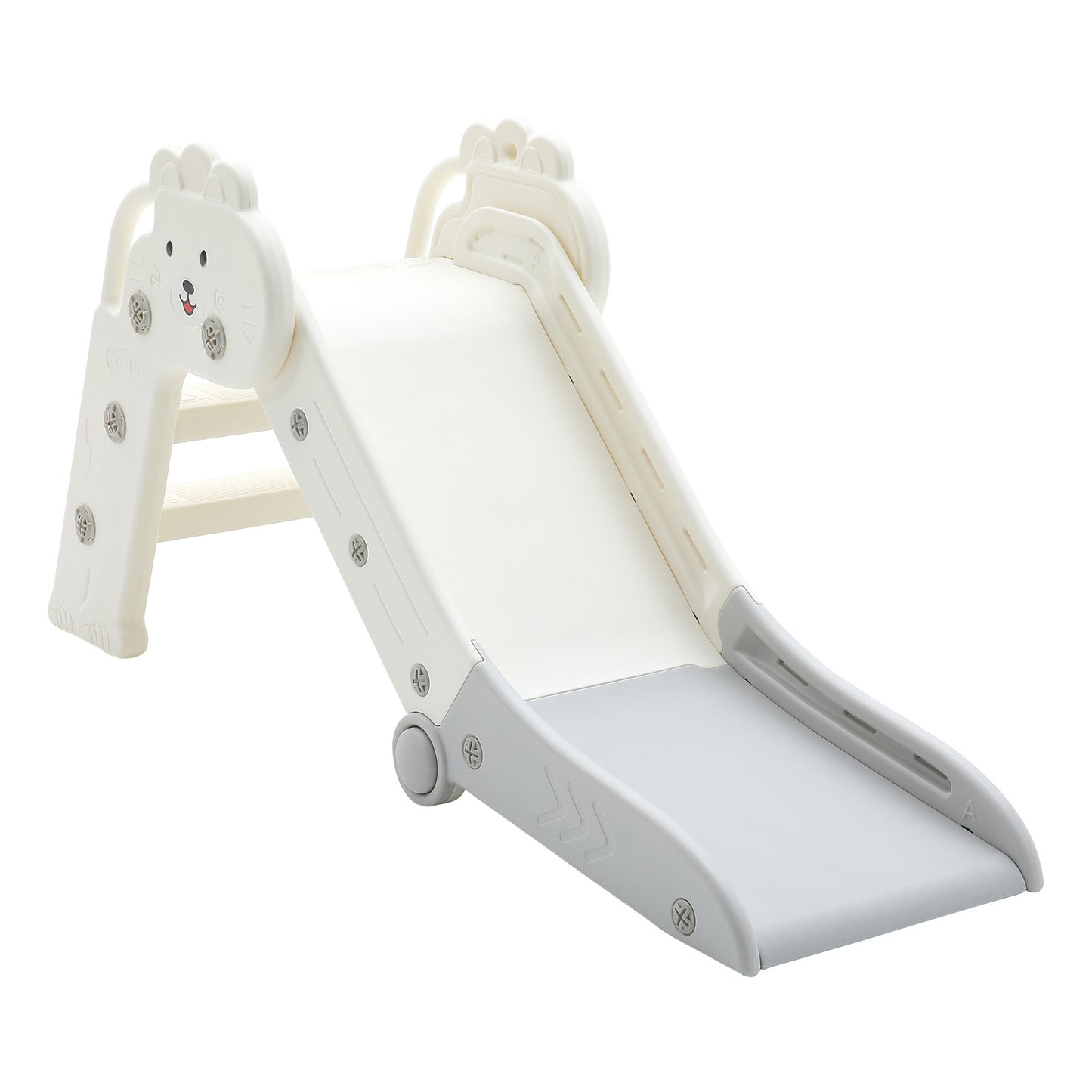 Adorable Folding Plastic Lion Slide for Toddlers