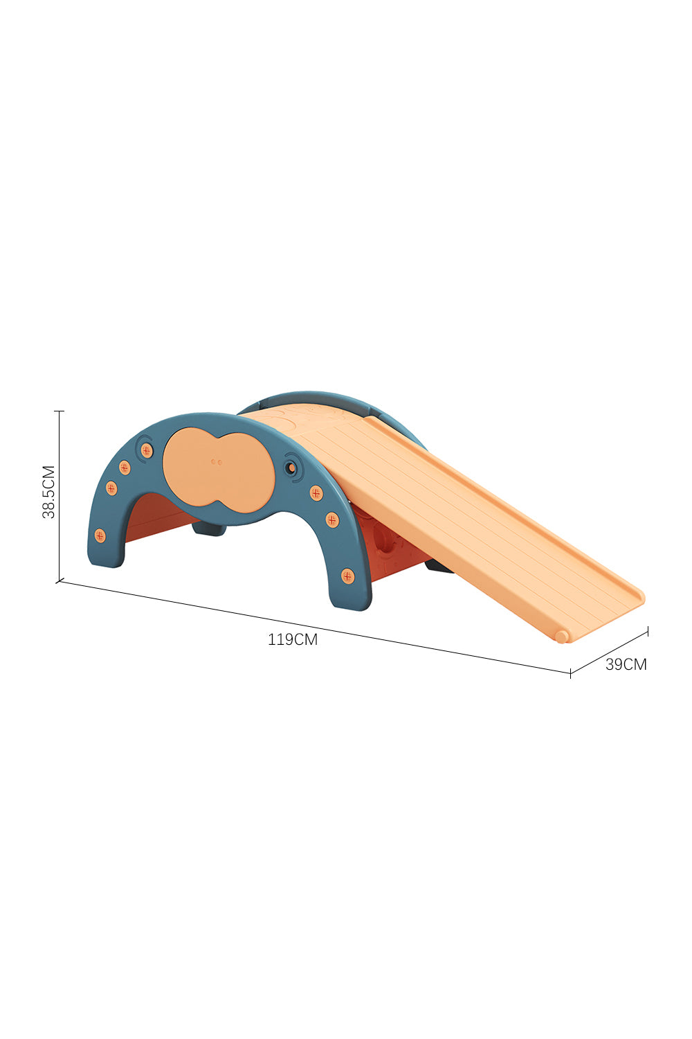 Indoor Climbing Frame Set with One Dual-Sided Slide
