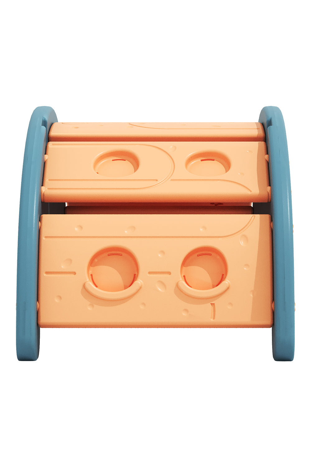 Indoor Climbing Frame Set with One Dual-Sided Slide