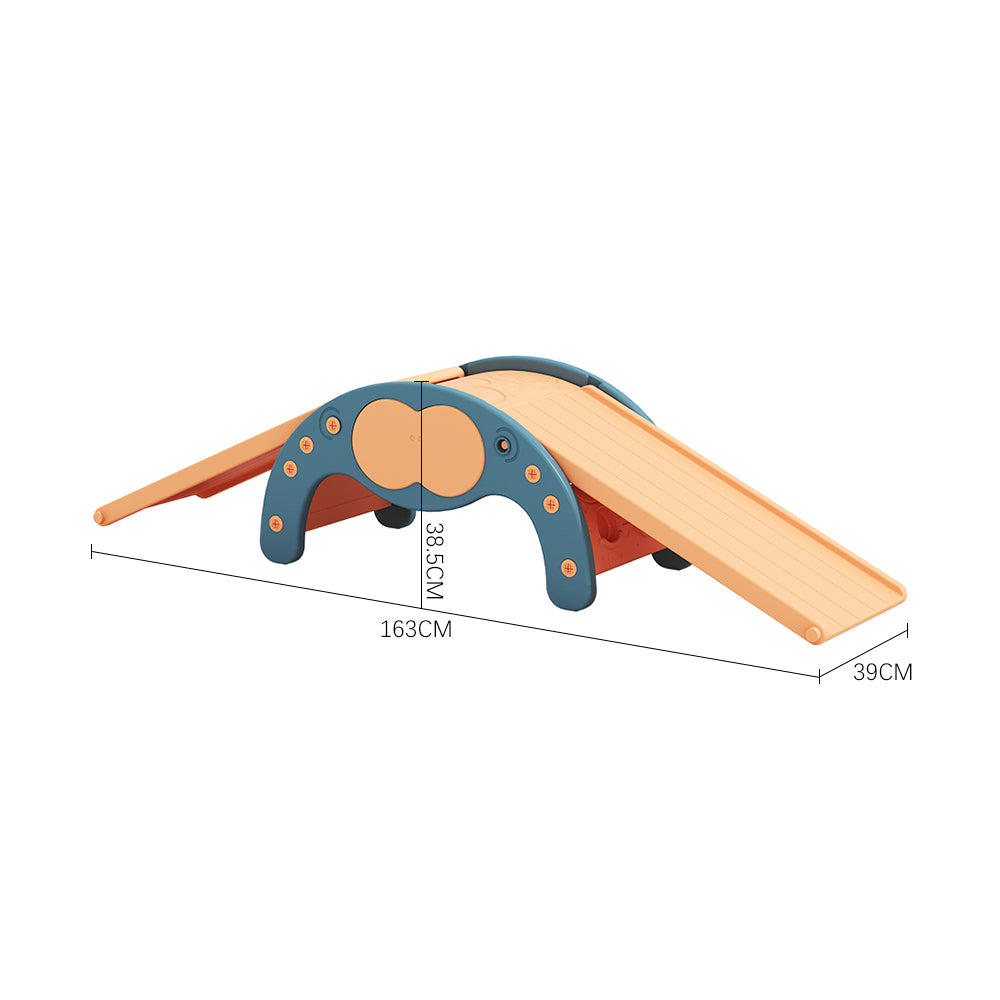 Indoor Climbing Frame Set with Two Dual-Sided Slides