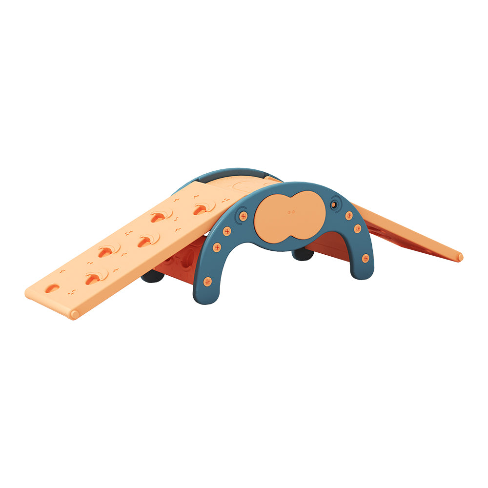 Indoor Climbing Frame Set with Two Dual-Sided Slides