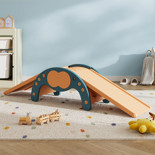 Indoor Climbing Frame Set with Two Dual-Sided Slides