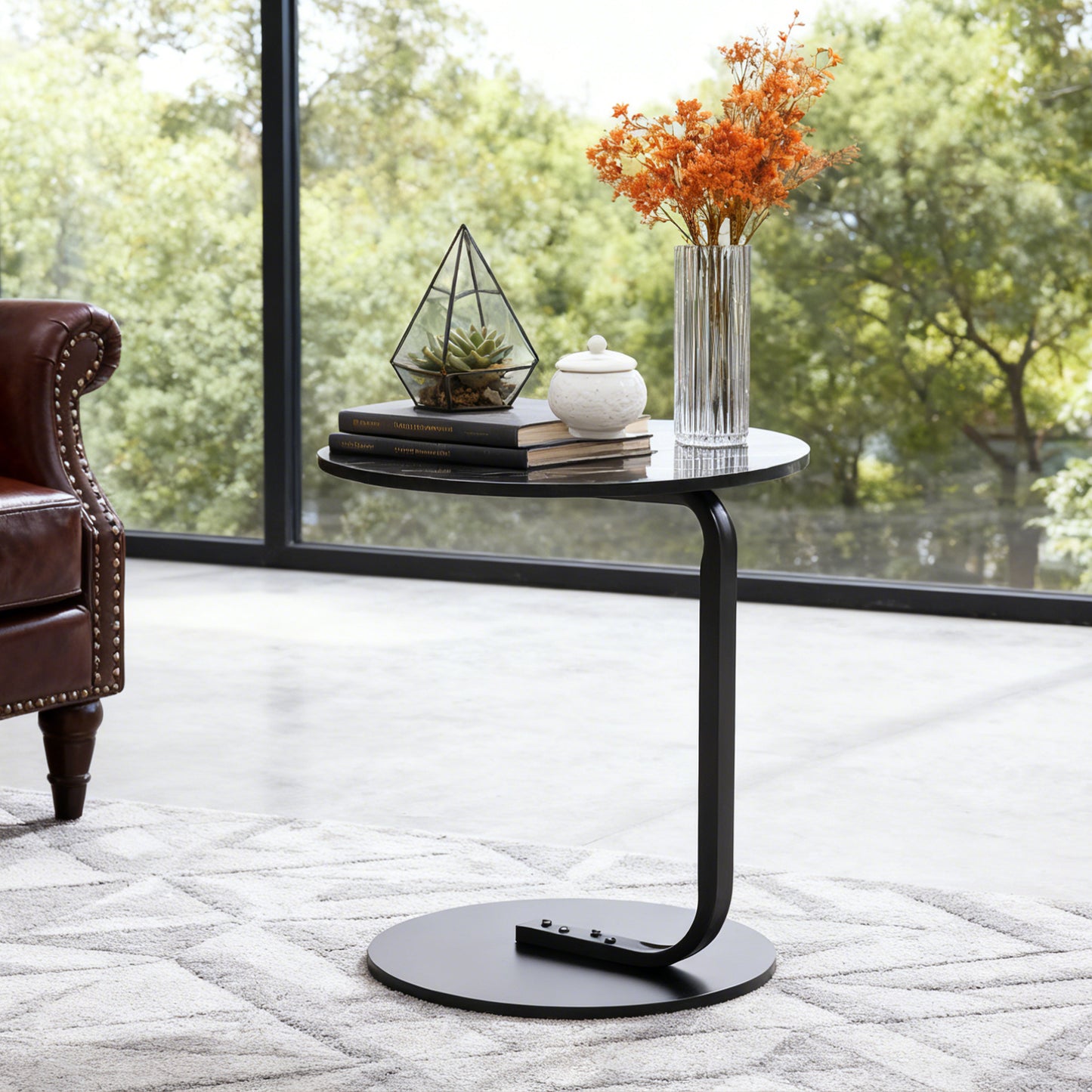 C-Shaped Side Table