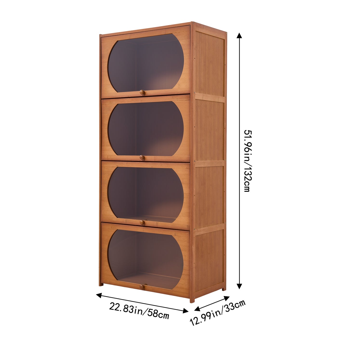 Multipurpose Freestanding Bookcase Storage Cabinet