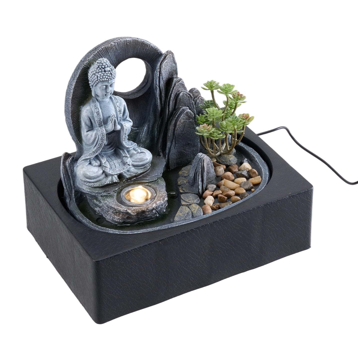 Relaxing LED Waterfall for Desk & Home
