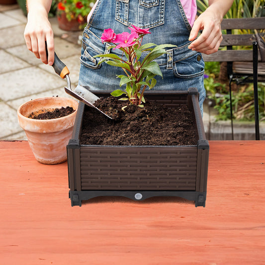 Plastic Raised Garden Bed Planter Box