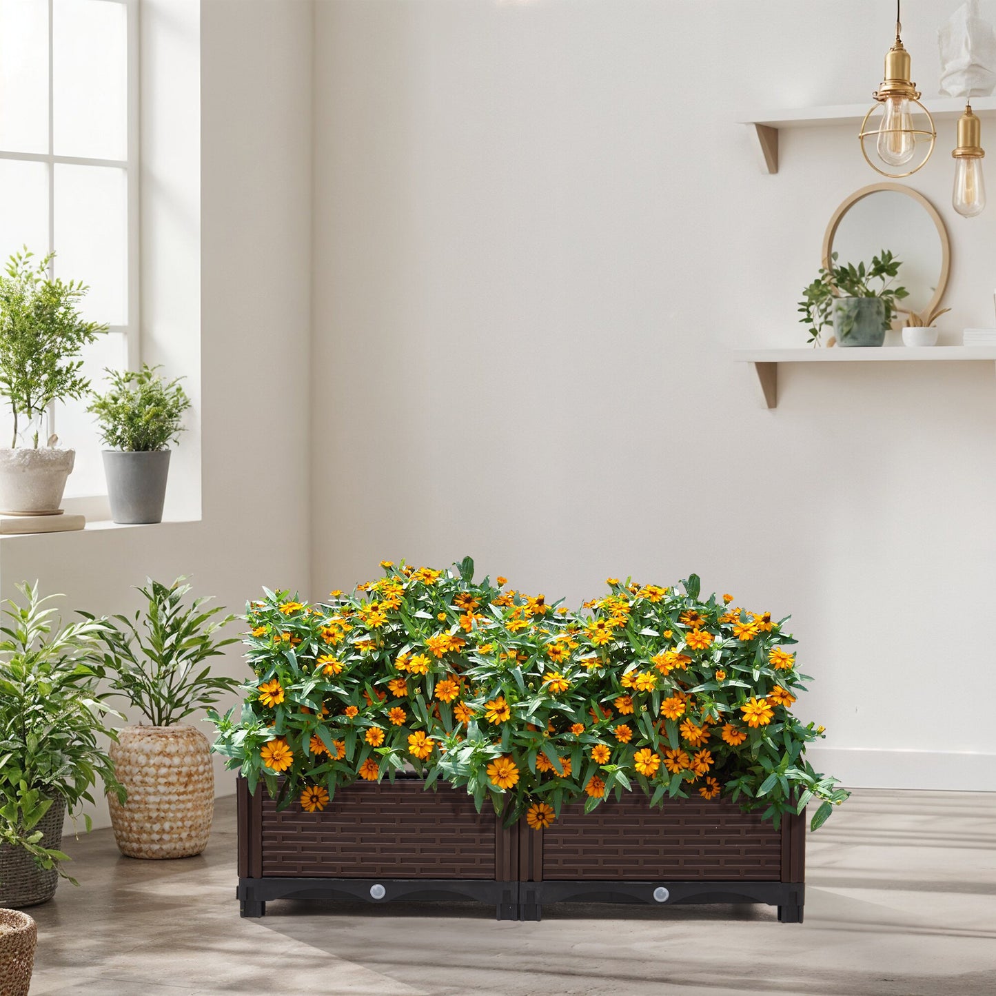Plastic Raised Garden Bed Planter Box