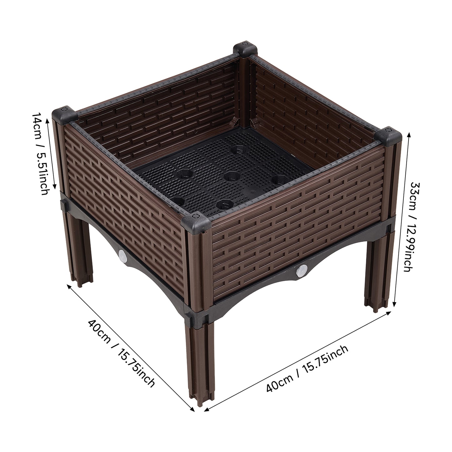 Raised Garden Bed – Durable Plastic Planter