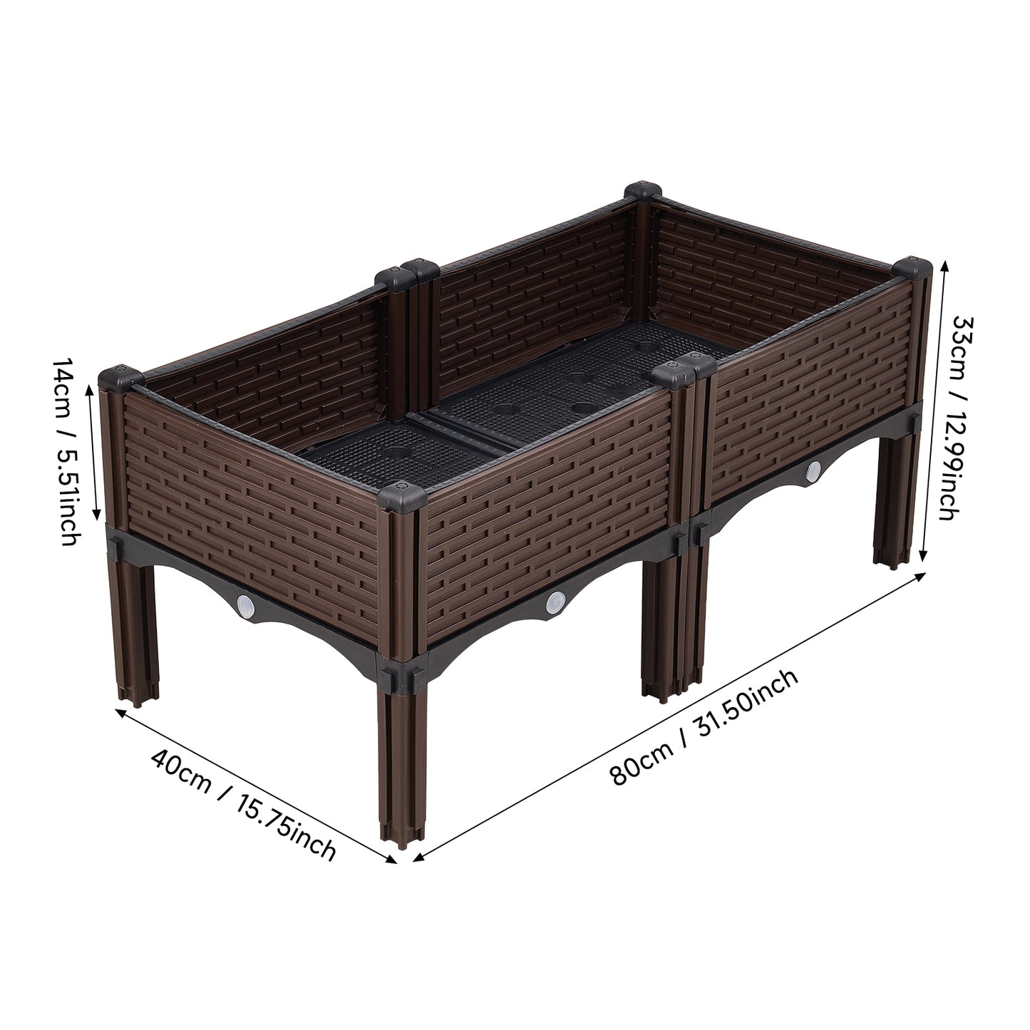 Raised Garden Bed – Durable Plastic Planter