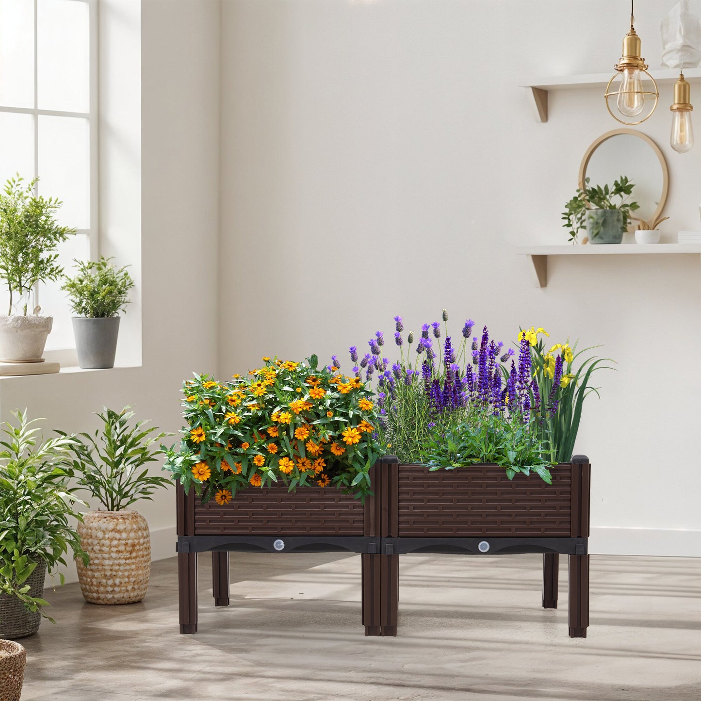 Raised Garden Bed – Durable Plastic Planter