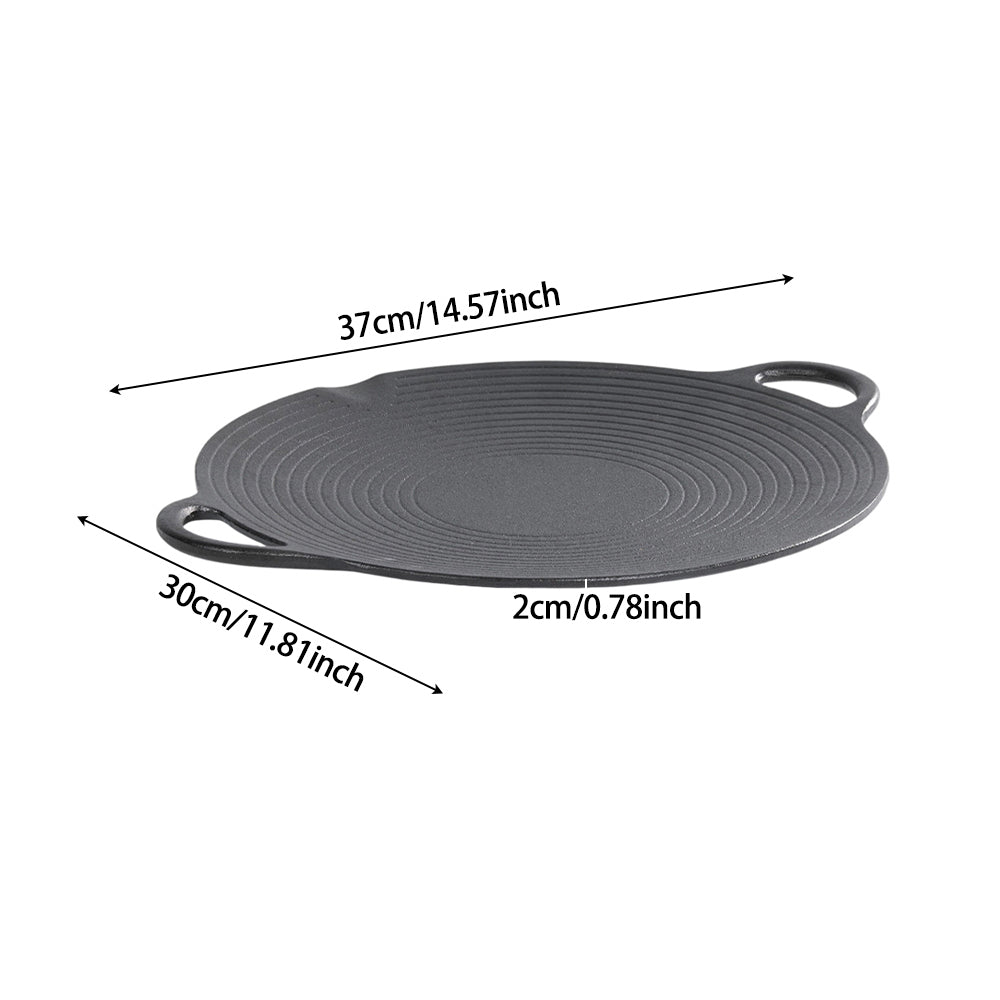Pre-Seasoned Round Cast Iron Grill Pan