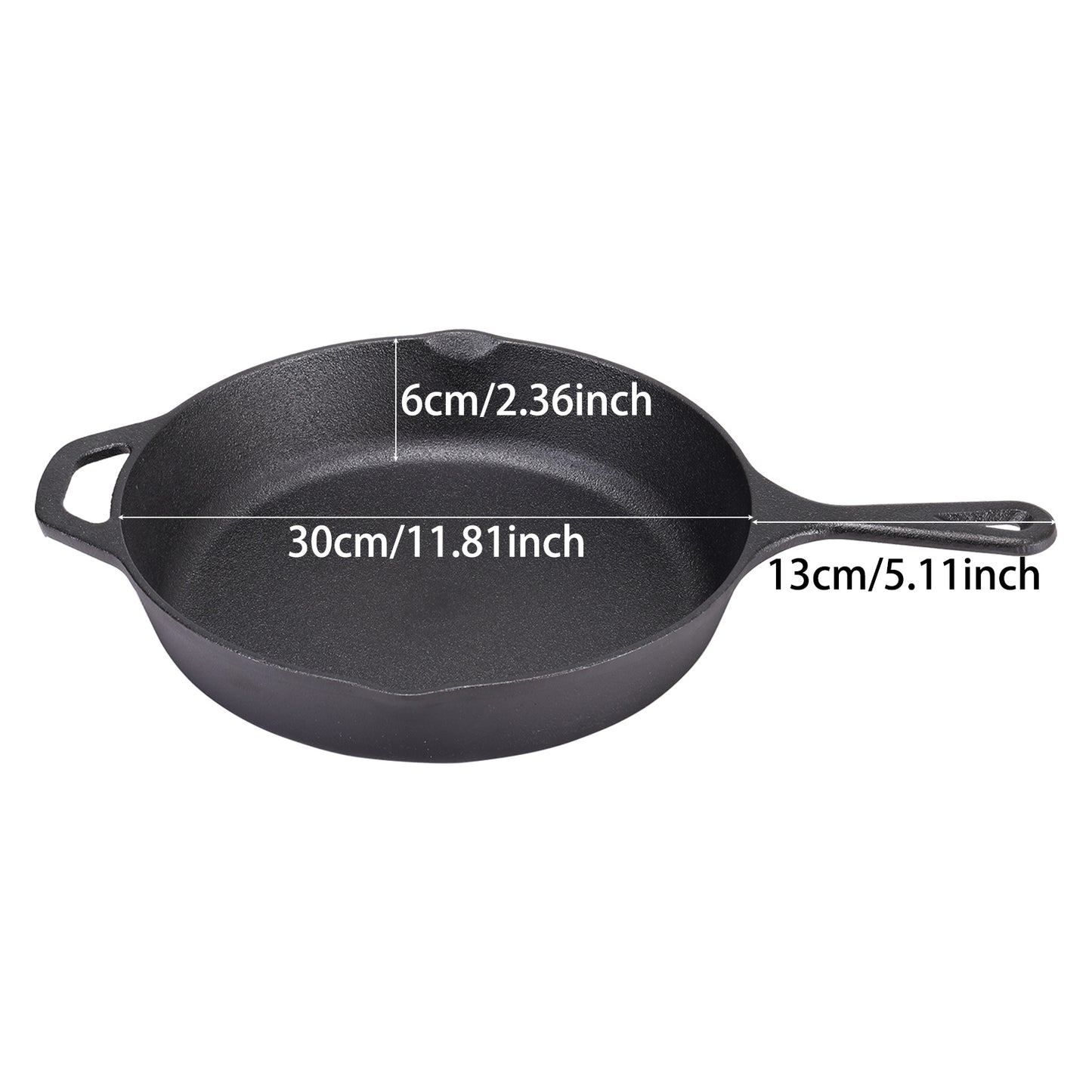 Cast Iron Frying Pan with Handles