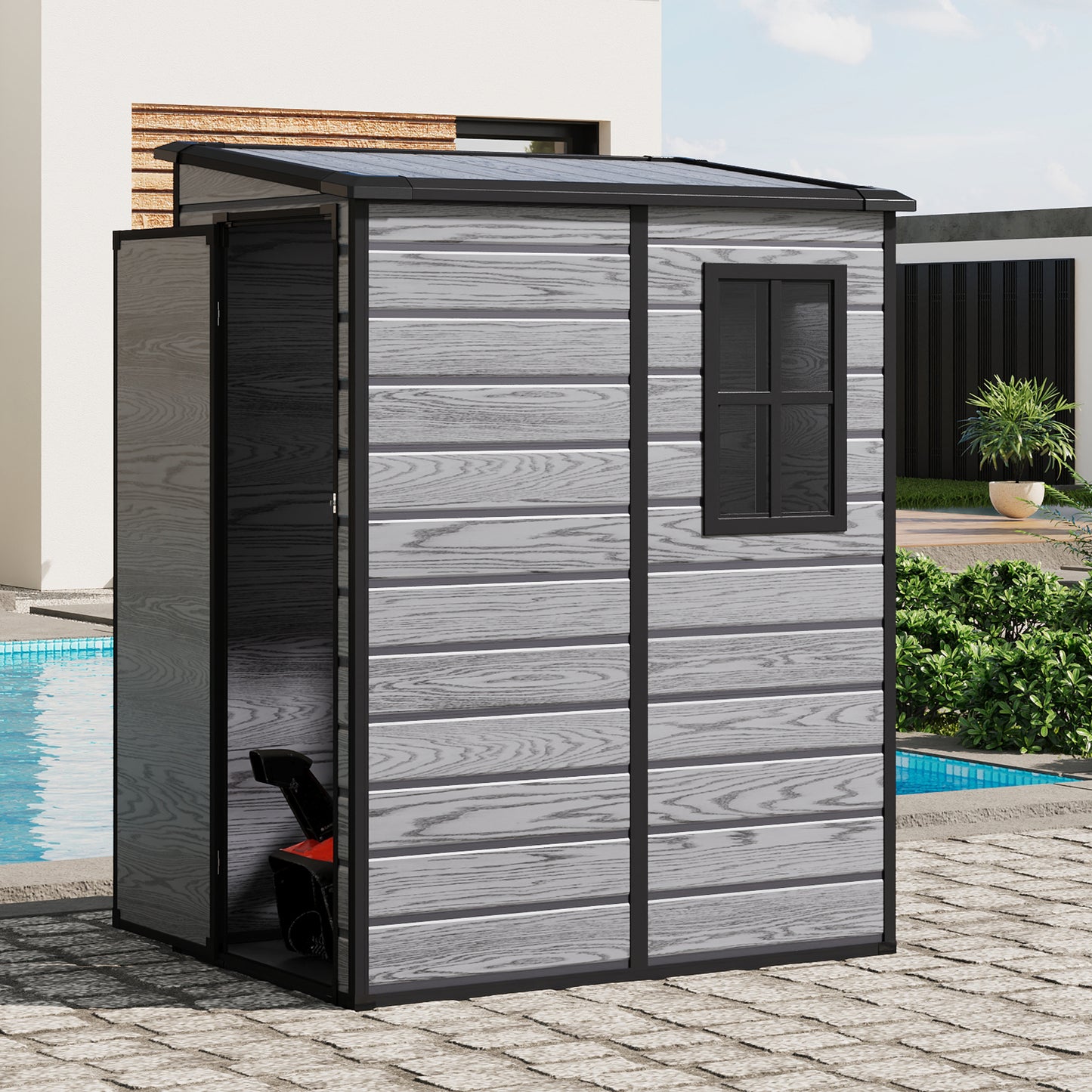 5 x 4FT Outdoor Plastic Storage Shed