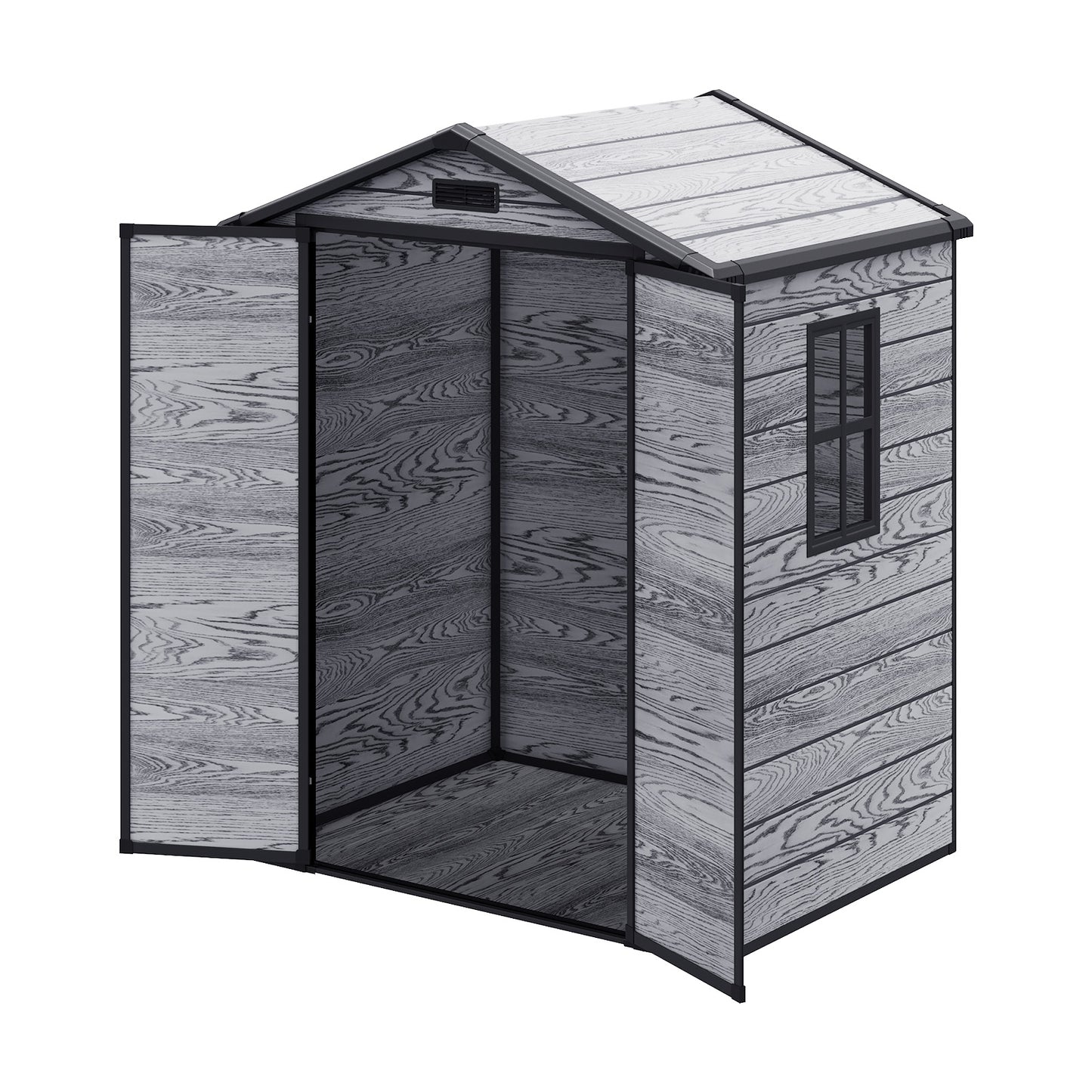 6 x 4.4FT Outdoor Plastic Storage Shed