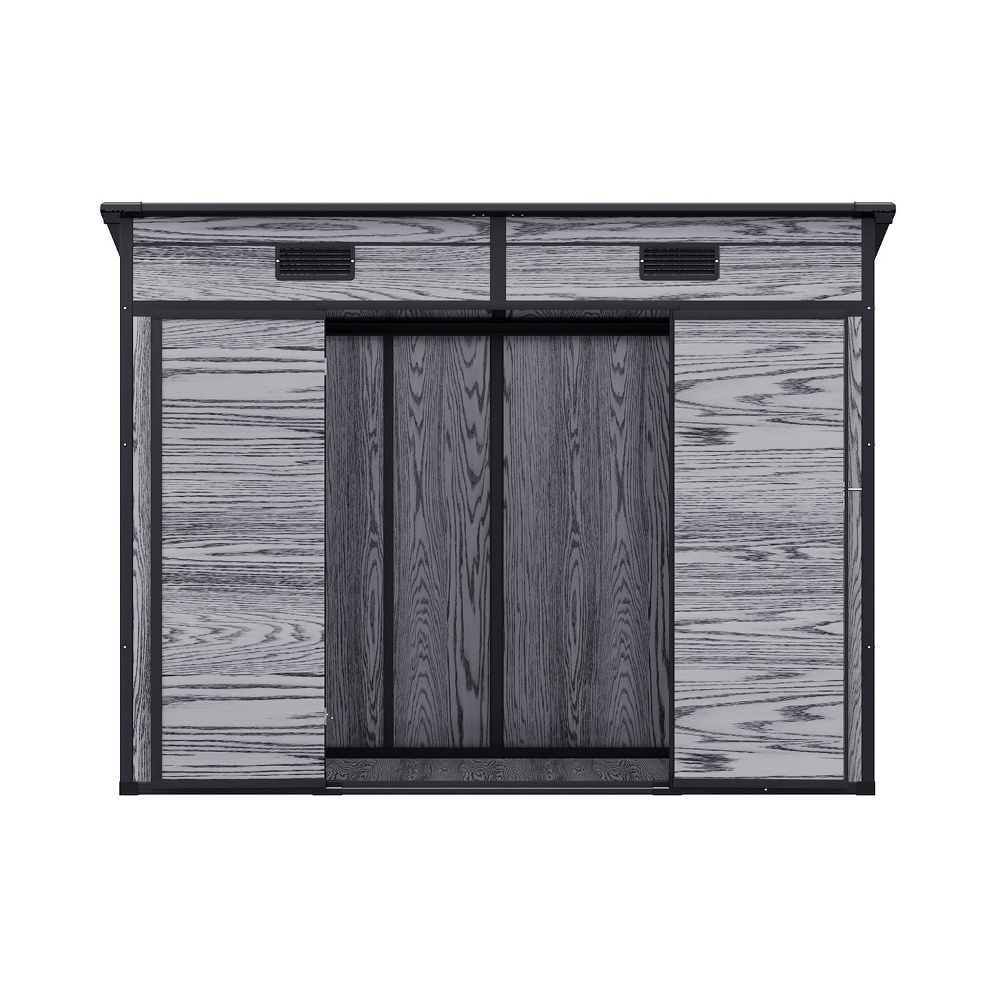 8x4FT Outdoor Plastic Garden Storage Shed