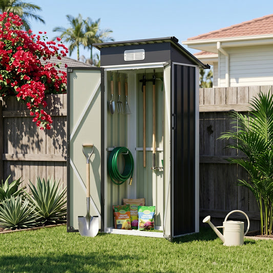 3x2FT Outdoor Metal Garden Storage Shed