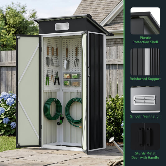 3x2FT Outdoor Metal Garden Storage Shed