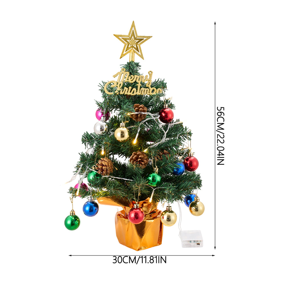 Tabletop Christmas Tree Decoration with LED String Light