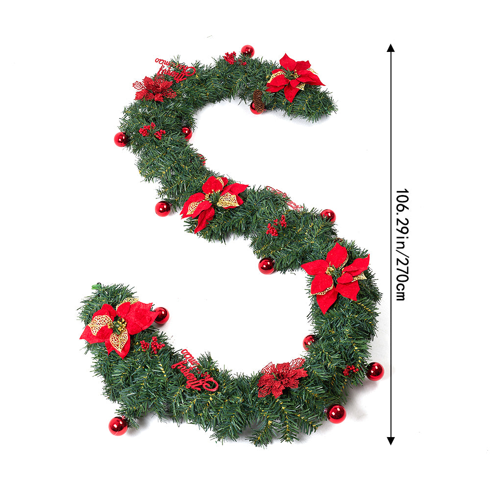 2.7m Artificial Christmas Garland Decorations
