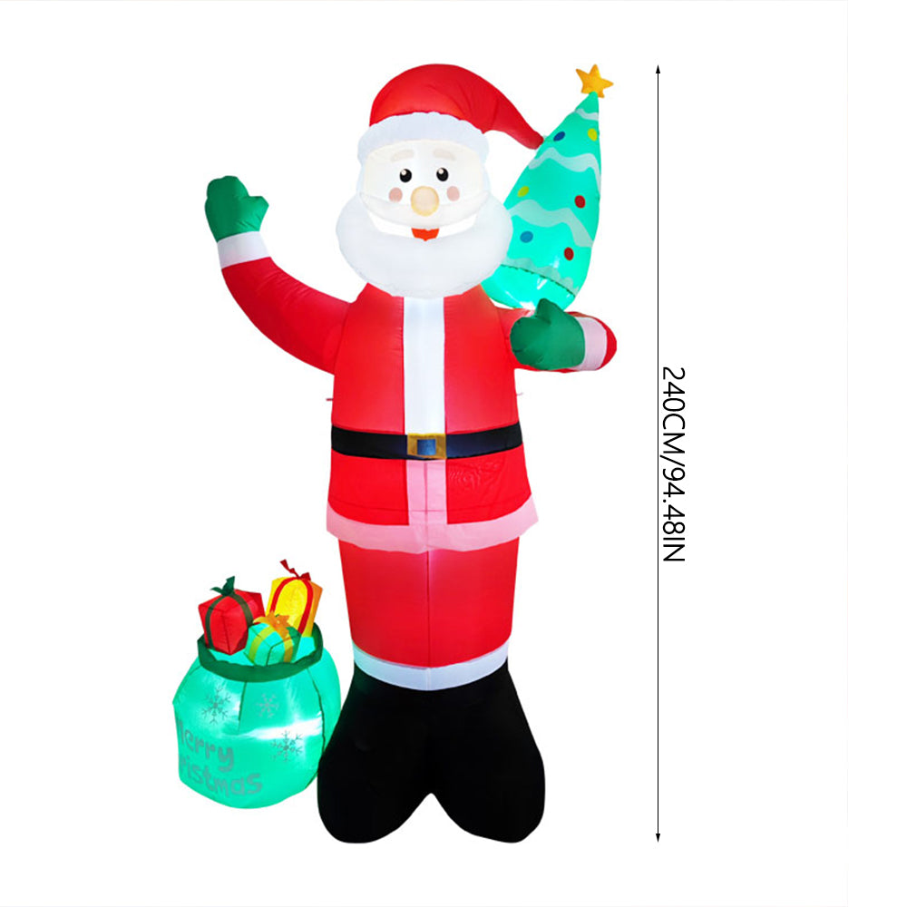 2.4m Christmas Inflatable Model Outdoor Decorations with LED Lights