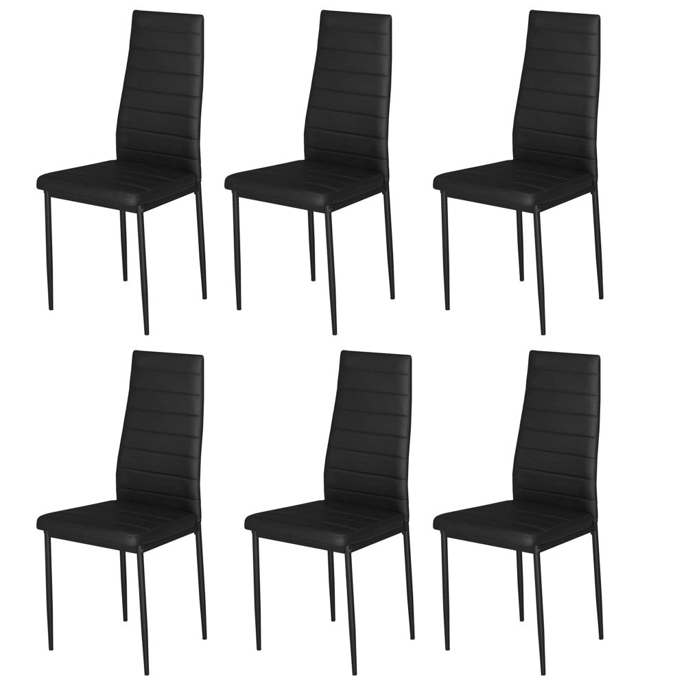 92cm Height Upholstered Leather Dining Chair Set of 6