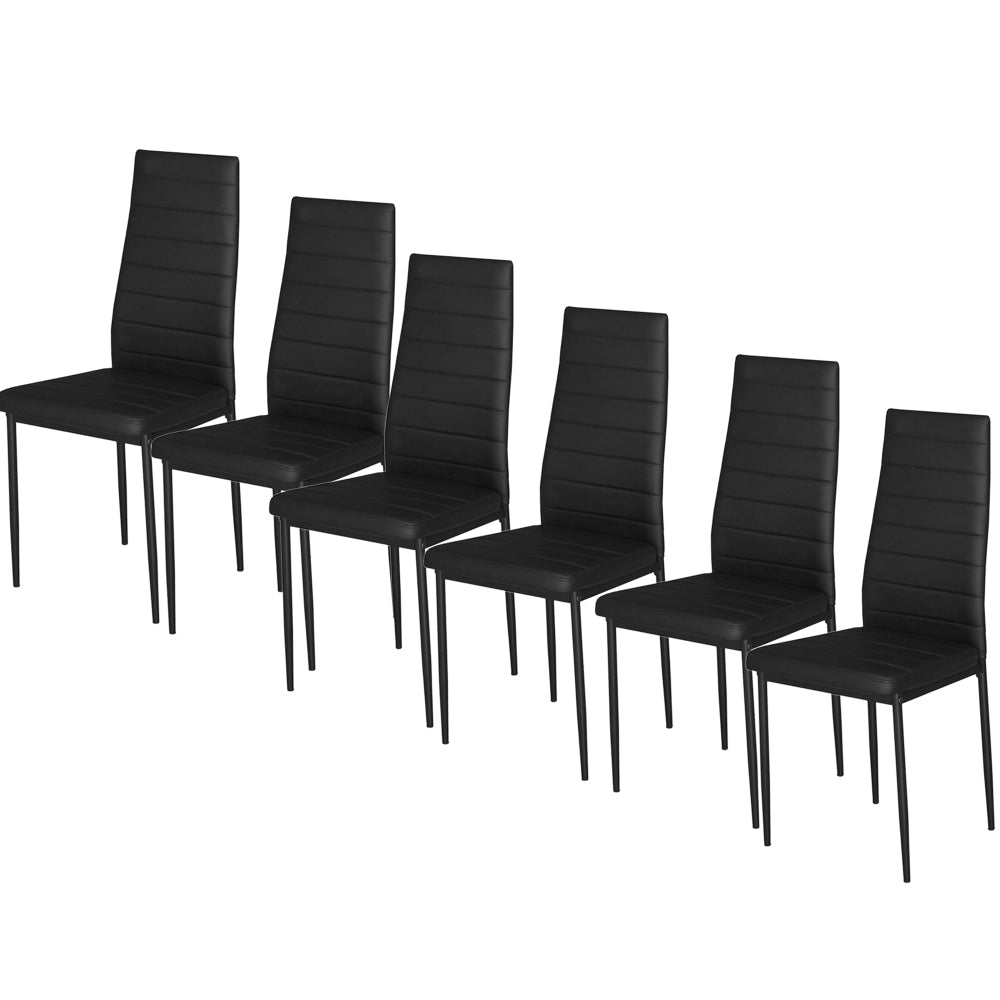 92cm Height Upholstered Leather Dining Chair Set of 6