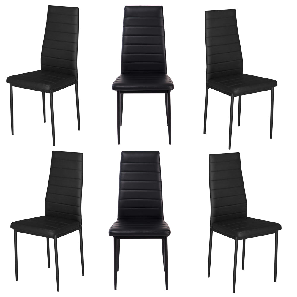 92cm Height Upholstered Leather Dining Chair Set of 6